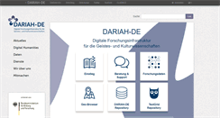 Desktop Screenshot of de.dariah.eu