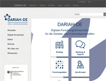 Tablet Screenshot of de.dariah.eu
